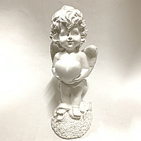 Статуэтка ангел Амур с сердцем белый 25см Арт.ИА-9760б