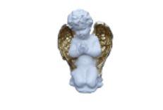Статуэтка ангел молящийся №3 Бело-золотой 24 см кл-1616 - фото 1 - id-p165698462