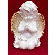 Статуэтка ангел молящийся большой бело-золотой арт. скл-1158 33см - фото 1 - id-p165698463