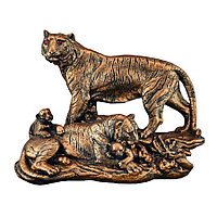 Статуэтка Семья Тигров бронза 28х37см, Арт.КЛ-15676