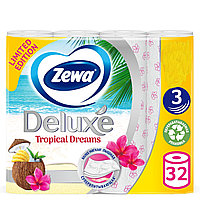 Туалетная бумага Zewa Делюкс Tropical dreams, 3 слоя (упаковка 32шт)