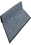 Коврик придверный грязезащитный 90х150 см Floor mat (Атлас) серый, фото 2