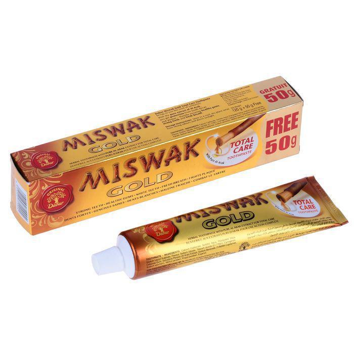 Набор Dabur Miswak Herbal зубная паста 190 г + зубная щётка - фото 1 - id-p165319622