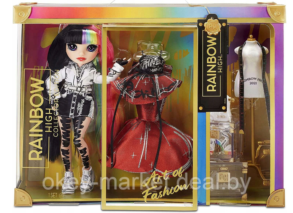 Коллекционная кукла Рейнбоу Хай Дизайнер Rainbow High 2021 Collector Doll Jett Dawson 576761 - фото 2 - id-p165723406