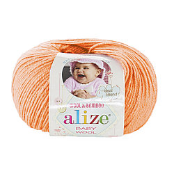 Пряжа Alize Baby Wool цвет 81 персиковый
