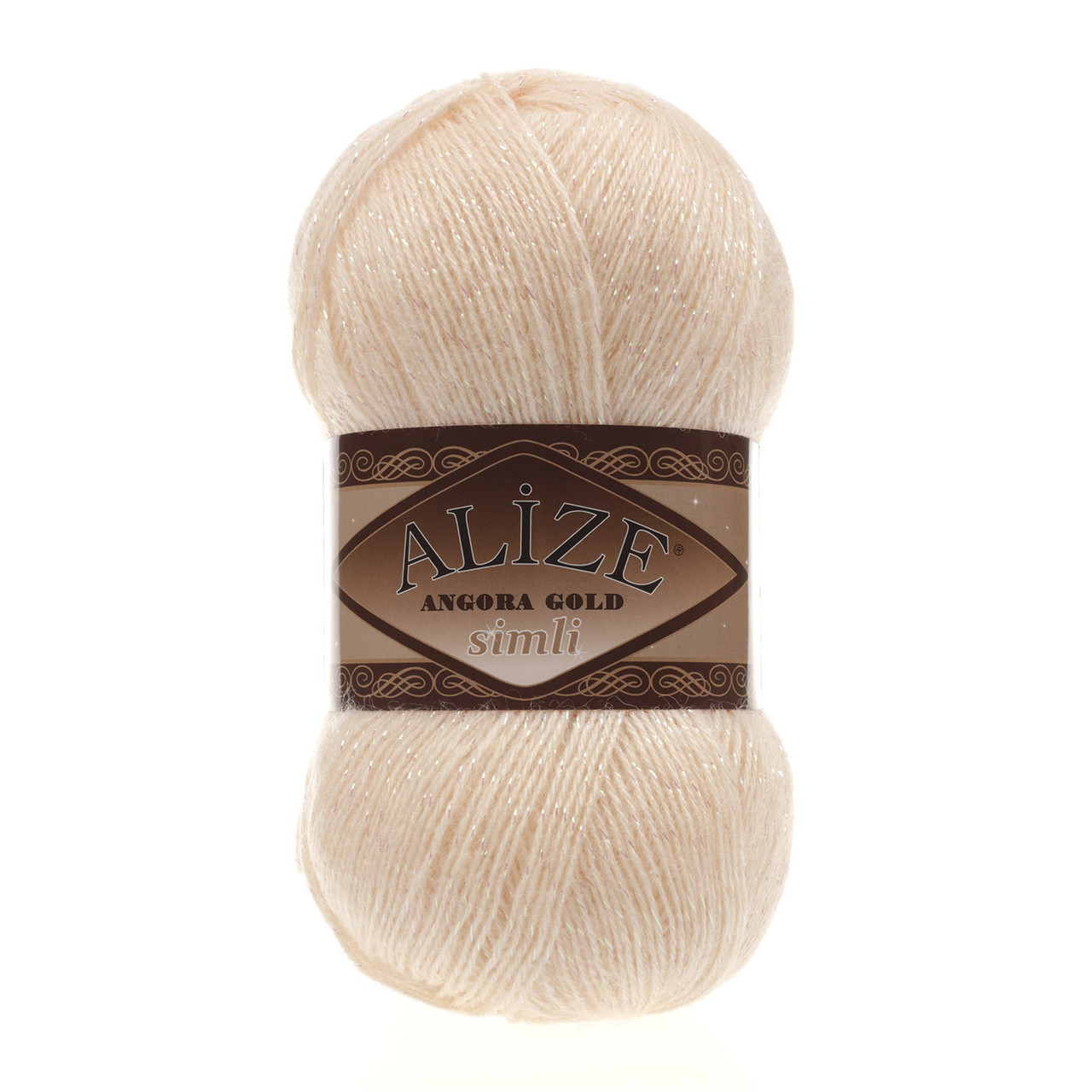 Пряжа Angora Gold Simli цвет 681 персиковый