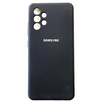 Силиконовый чехол Silicone Case с закрытым низом черный для Samsung Galaxy A52/ Galaxy A52s
