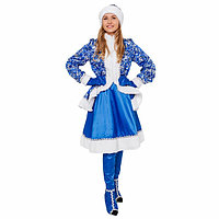 Карнавальный костюм для взрослых Снегурочка Сказочная 1023к-18