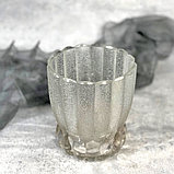 Ваза Морозное стекло, винтаж, СССР, фото 3