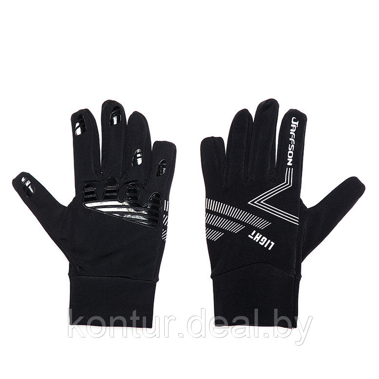 Перчатки JAFFSON WCG43-0481 (чёрный/серый) - фото 1 - id-p165732333