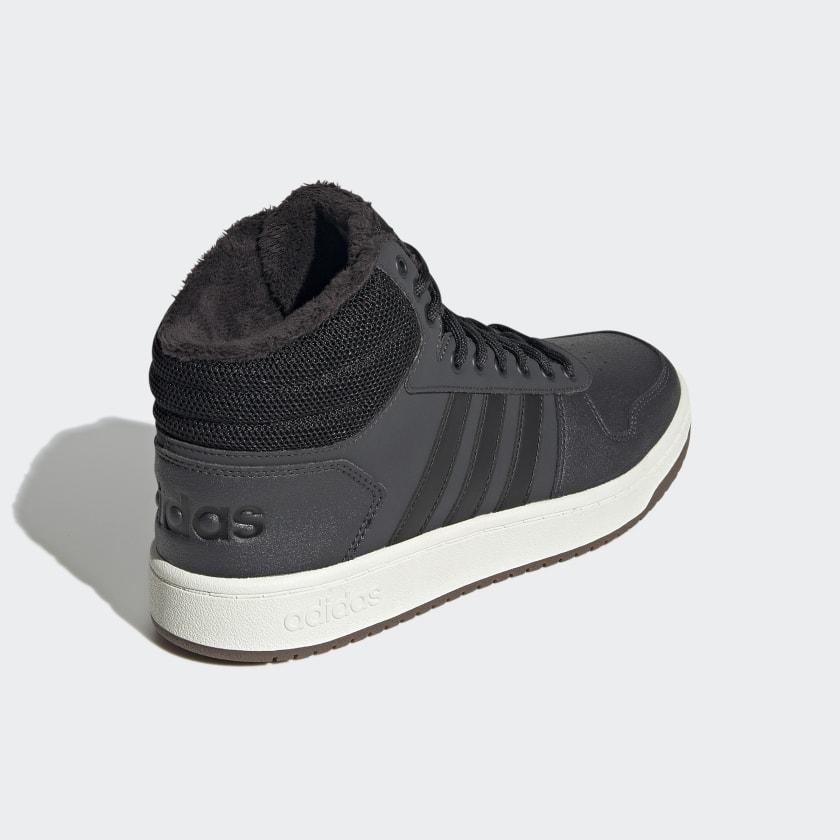 Кроссовки Adidas HOOPS 2.0 ( Black / Core Black / White Tint) - фото 3 - id-p165733063