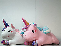 Мягкая игрушка пони Единорог 55 см белый-розовый