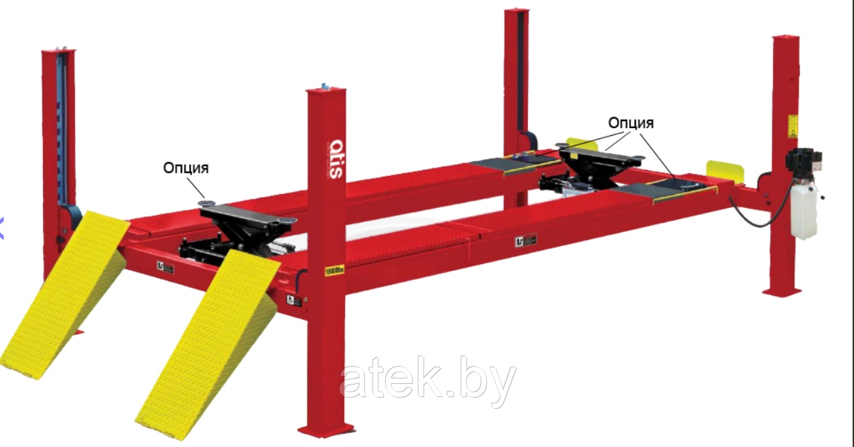 A480AL Подъемник четырехстоечный, 8 т., под 3D сход-развал для грузовых авто, удлиненный - фото 1 - id-p165733292