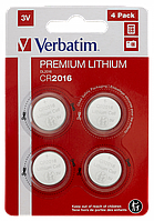 Батарейка CR2016 Verbatim 4BL