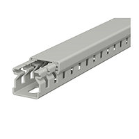 Перфокороб LK4 15015, органайзер для шкафов, 15 x 15 мм (глубина х ширина крышки), L=2000мм, RAL 7030 серый