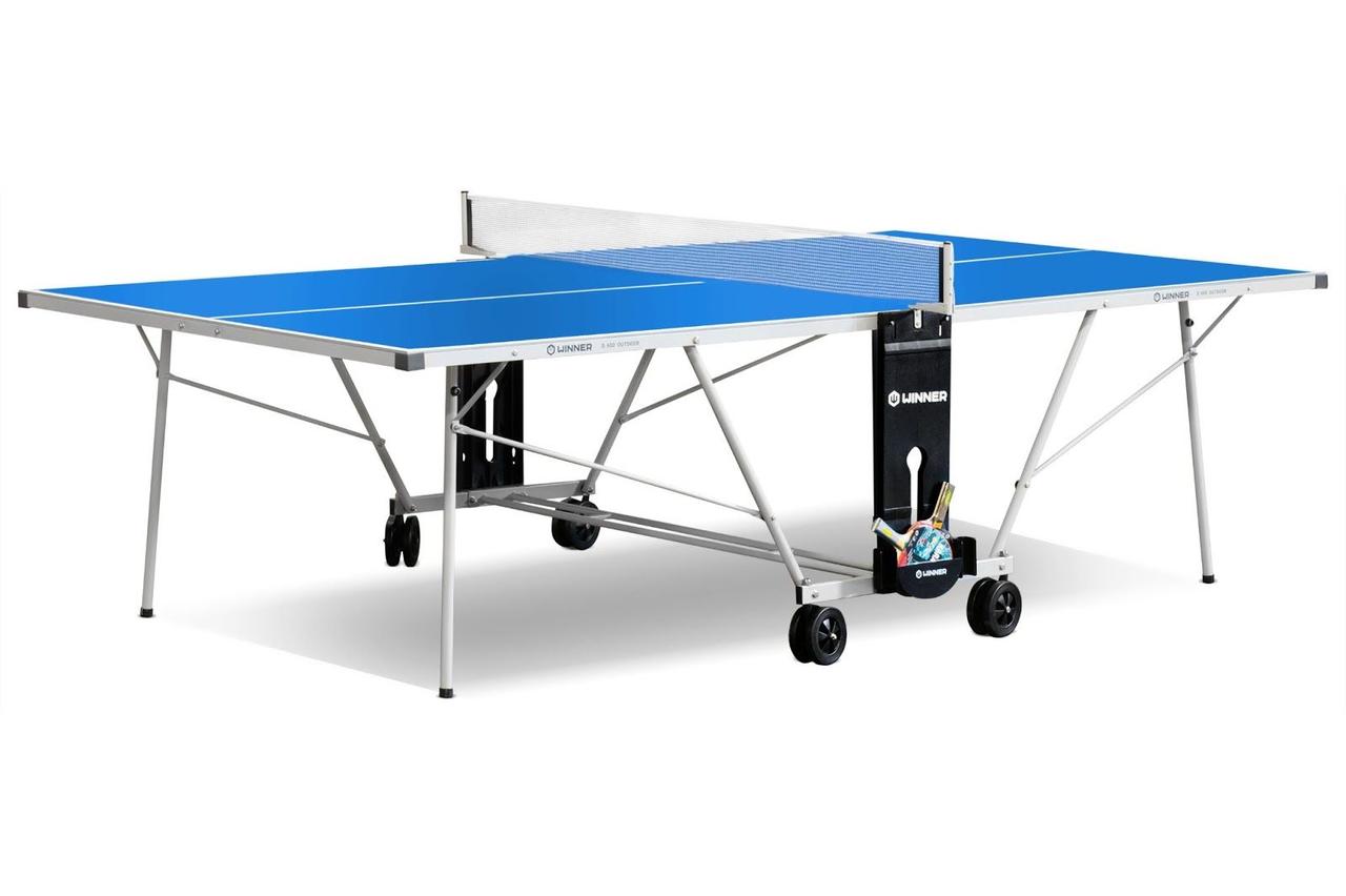 Теннисный стол всепогодный "Winner S-600 Outdoor" с сеткой (синий)