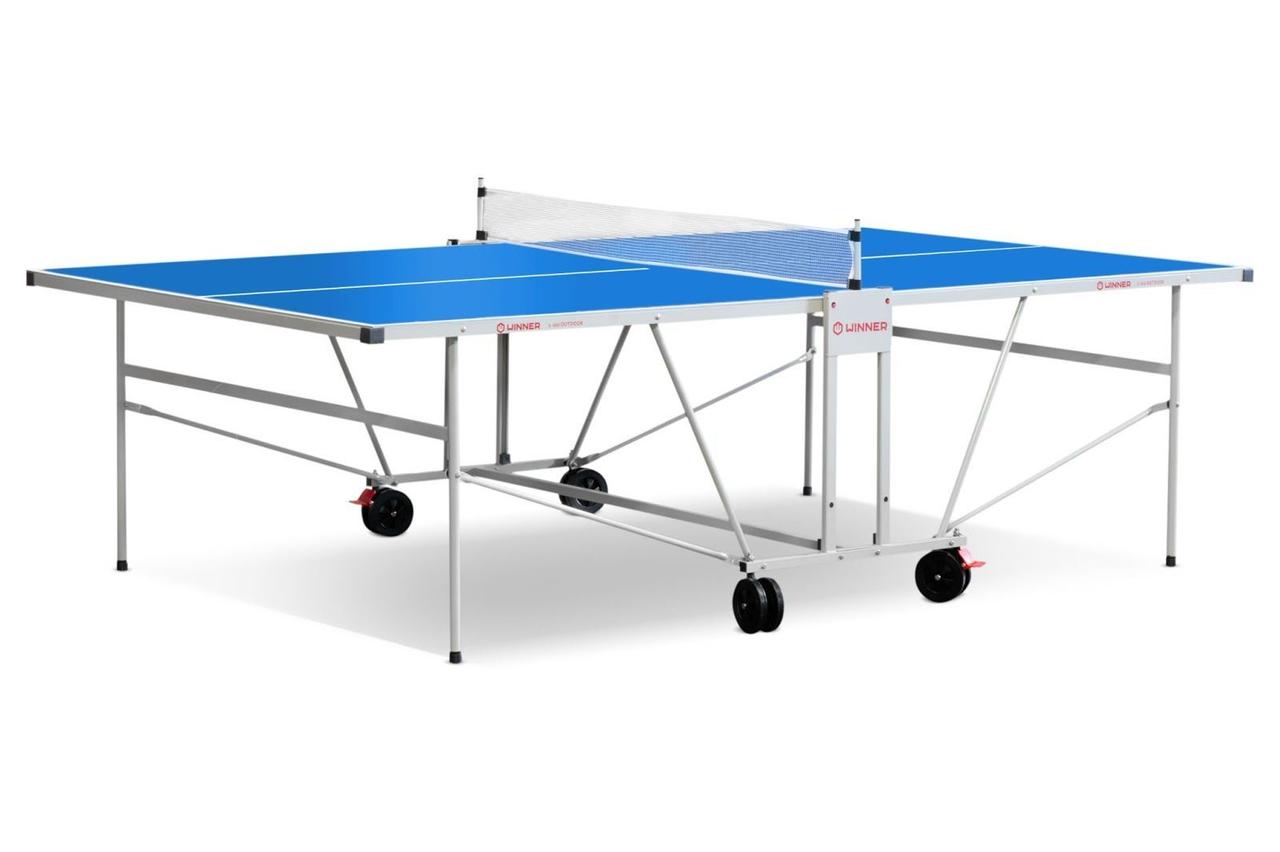 Теннисный стол всепогодный "Winner S-400 Outdoor" с сеткой (синий) - фото 1 - id-p165758676