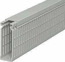 Перфокороб LK4 N 80025, органайзер для шкафов, 80 x 25 мм (глубина х ширина крышки), L=2000мм, RAL 7030 серый