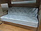Двухъярусная кровать с диваном серый чехол (Боровичи), фото 3