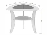 Стол журнальный «Лотос-5» ЧПУП "Кортекс-мебель", фото 2