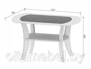 Стол журнальный «Лотос-6» ЧПУП "Кортекс-мебель" - фото 2 - id-p165761323
