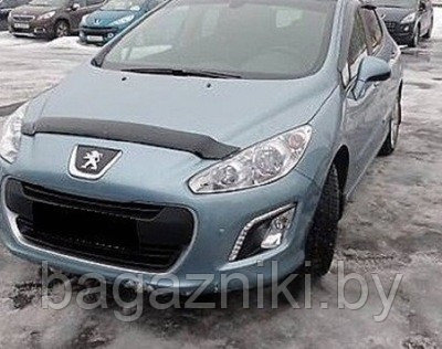 Дефлектор капота Vip tuning Peugeot 308 2008-2011 короткий