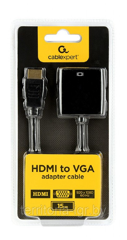 Адаптер HDMI - VGA A-HDMI-VGA-04 Cablexpert - фото 1 - id-p165781873