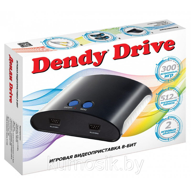 Игровая приставка "Dendy Drive 300 игр" 8 bit - фото 1 - id-p165756235
