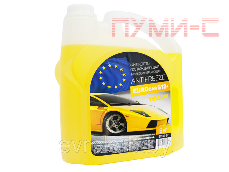 Антифриз Eurocar Yellow G12 (Желтый) - фото 1 - id-p165765234