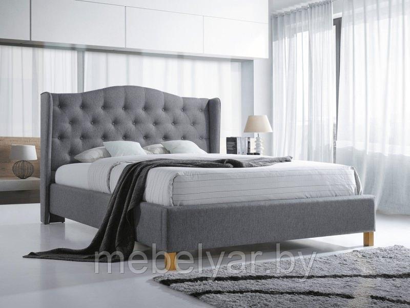 Кровать SIGNAL ASPEN TAP. 23 серый, 140/200 - фото 1 - id-p165765313