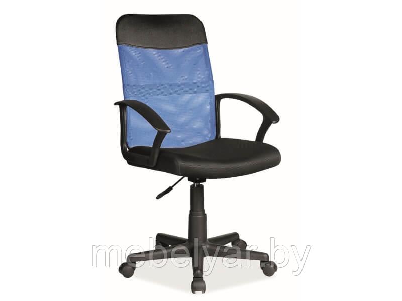 Кресло компьютерное SIGNAL Q-702 синий/черный - фото 1 - id-p165764924