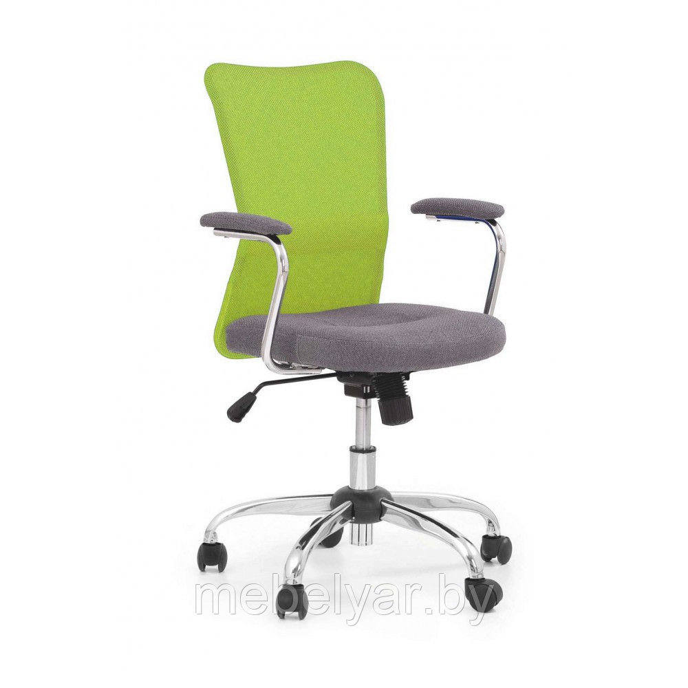 Кресло компьютерное HALMAR ANDY серо/зеленый - фото 1 - id-p165764929