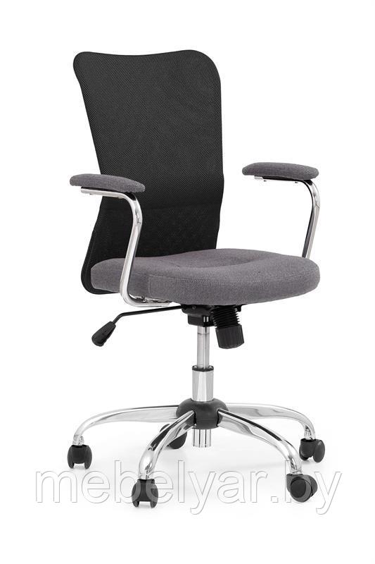 Кресло компьютерное HALMAR ANDY серый/черный - фото 1 - id-p165764932