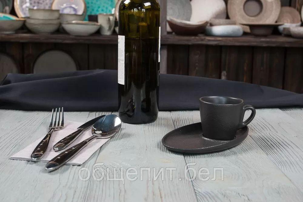 Чашка с блюдцем Black Raw Steller Espresso 100 мл, P.L. Proff Cuisine - фото 3 - id-p165767364
