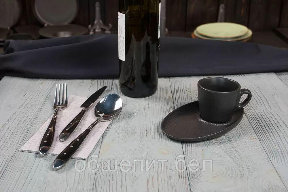Чашка с блюдцем Black Raw Steller Espresso 100 мл, P.L. Proff Cuisine - фото 4 - id-p165767364