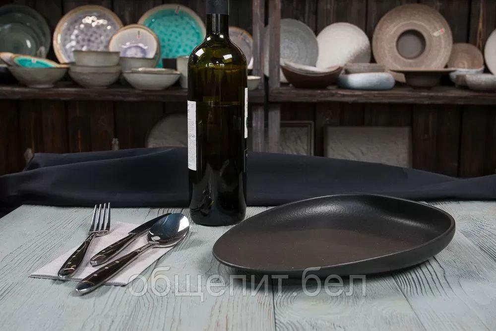 Тарелка Black Raw Steller 26,5*20*4,5 см, P.L. Proff Cuisine - фото 2 - id-p165767380