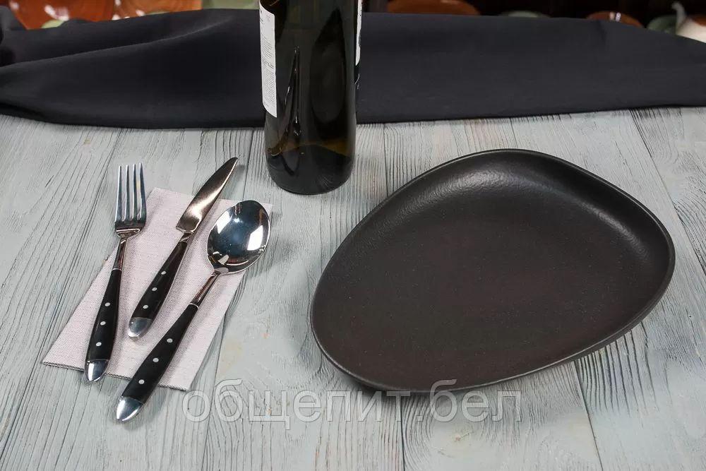 Тарелка Black Raw Steller 26,5*20*4,5 см, P.L. Proff Cuisine - фото 4 - id-p165767380