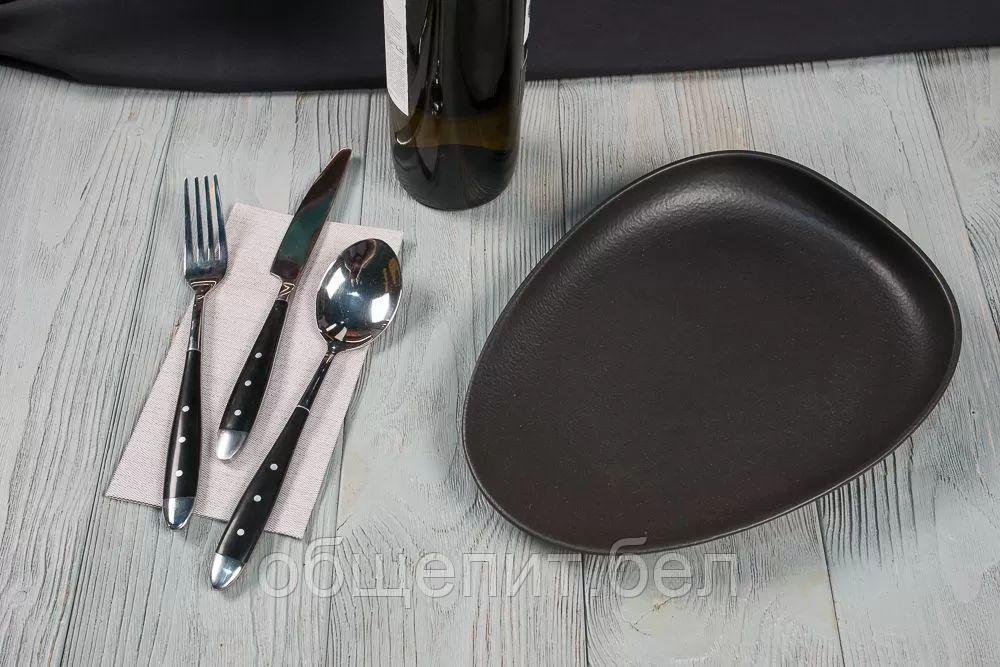 Тарелка Black Raw Steller 26,5*20*4,5 см, P.L. Proff Cuisine - фото 5 - id-p165767380