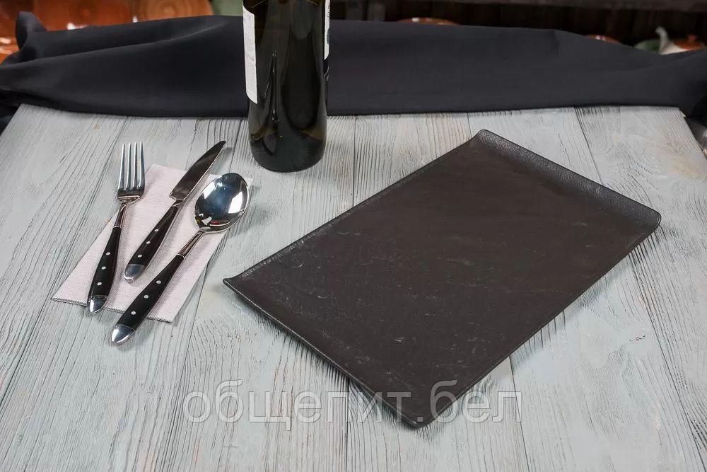 Блюдо Black Raw Steller 33,5*20,5*1,5 см, P.L. Proff Cuisine - фото 1 - id-p165767390