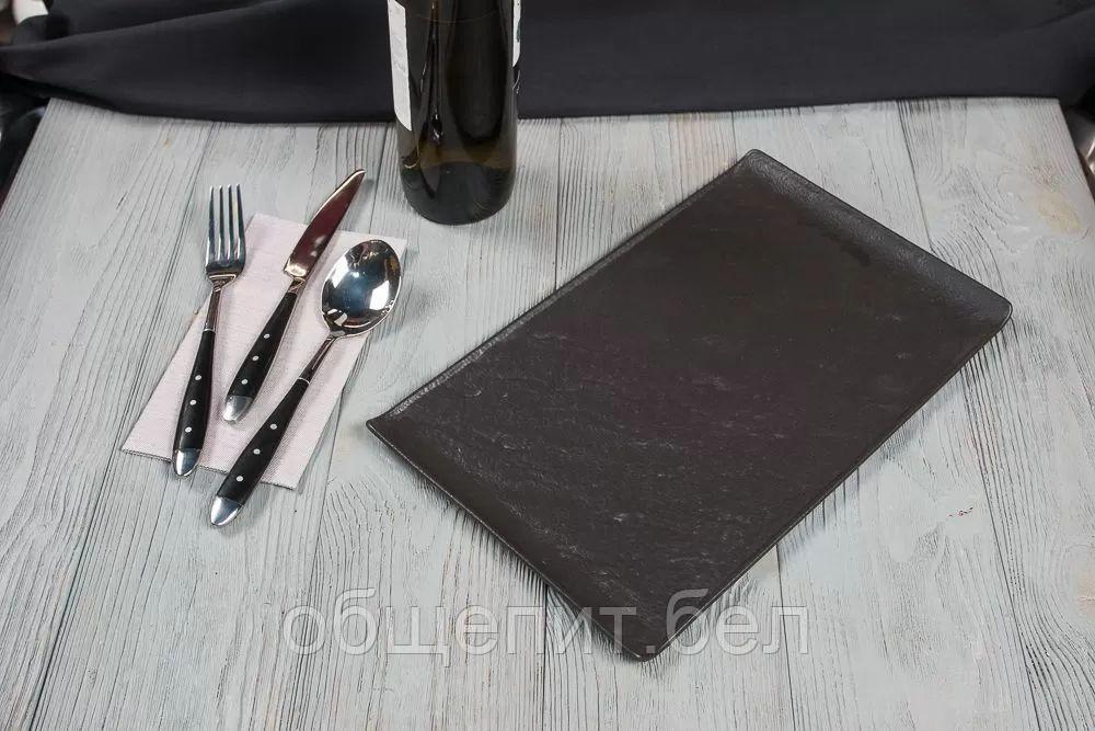 Блюдо Black Raw Steller 33,5*20,5*1,5 см, P.L. Proff Cuisine - фото 2 - id-p165767390
