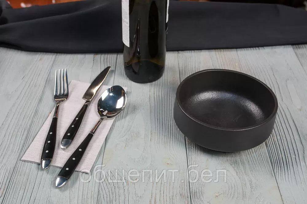 Салатник Black Raw Steller 500 мл, 15 см, P.L. Proff Cuisine - фото 4 - id-p165767408