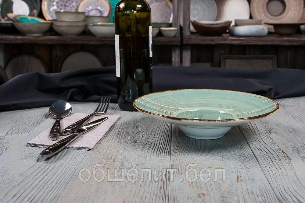 Тарелка для пасты/супа/салата Fusion Blue Lake 100 мл, 23 см, P.L. Proff Cuisine - фото 2 - id-p165767633