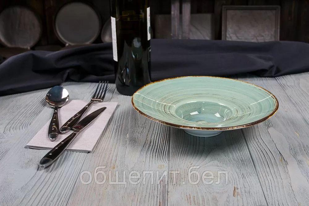 Тарелка для пасты/супа/салата Fusion Blue Lake 100 мл, 23 см, P.L. Proff Cuisine - фото 3 - id-p165767633