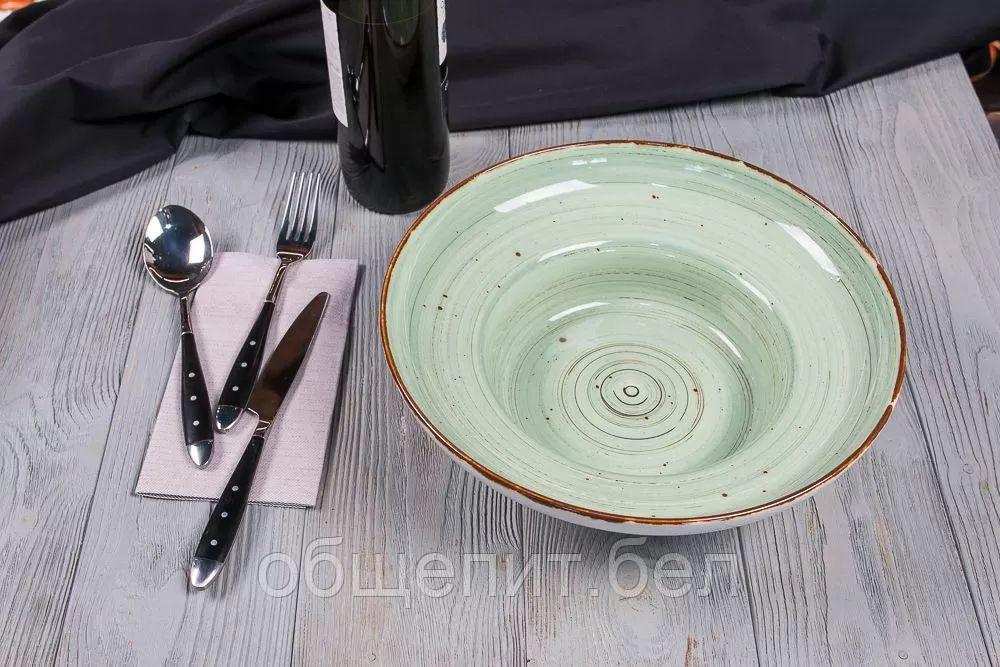 Тарелка для пасты/супа/салата Fusion Blue Lake 700 мл, 28 см, P.L. Proff Cuisine - фото 5 - id-p165767641