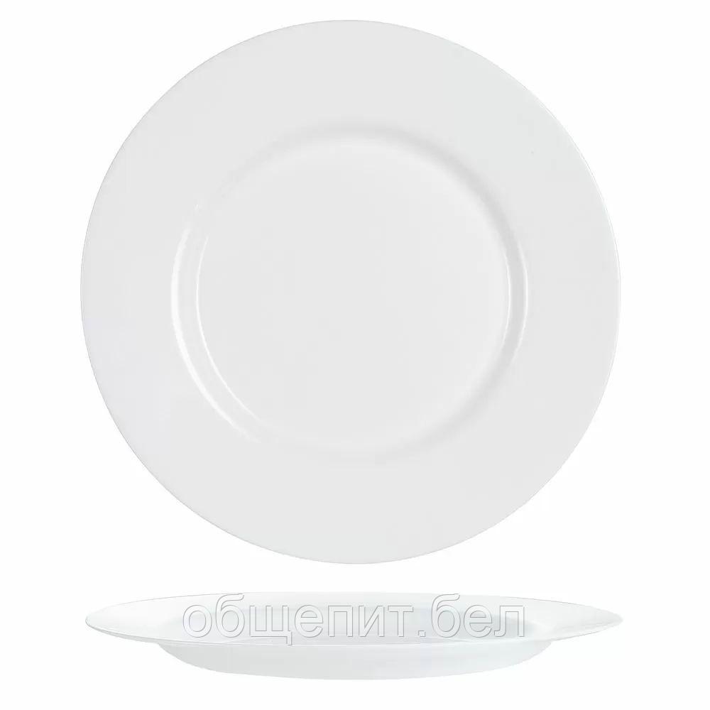 Тарелка Luminarc 24,5 см, стеклокерамика, белый цвет, ARC, Франция (/6/) - фото 1 - id-p165771172