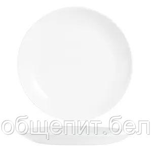 Тарелка без полей Luminarc "Эволюшнс" 19 см, стеклокерамика, белый цвет, ARC, Франция (/6/24) - фото 2 - id-p165771176