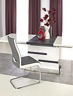 Стол обеденный HALMAR MONACO раскладной белый/серый 160-220/90/76