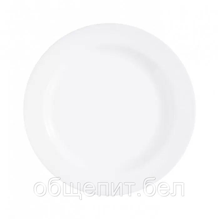Тарелка Luminarc 27 см, стеклокерамика, белый цвет, ARC, Франция (/6/24) - фото 1 - id-p165771200