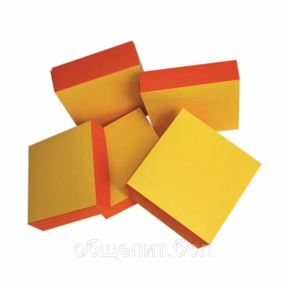 Коробка для кондитерских изделий 16*16*8 см, оранжевый-жёлтый, картон, Garcia de Pou - фото 1 - id-p165774342