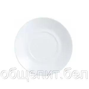 Блюдце Luminarc 16 см, стеклокерамика, белый цвет, ARC, Франция (/6/) - фото 2 - id-p165771203